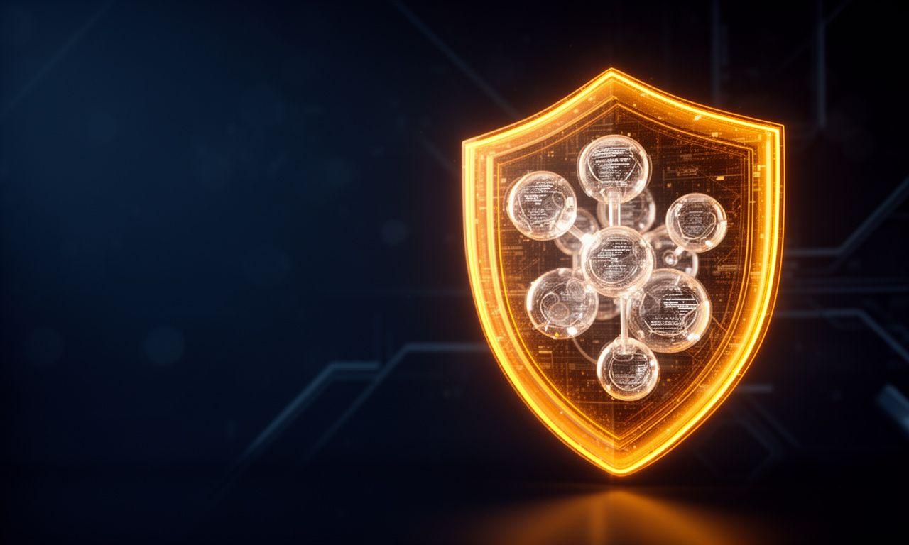 Conceptual visual of digital privacy and data protection